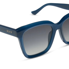 MEREDITH - CLUBHOUSE BLUE + GREY GRADIENT + POLARIZED SUNGLASSES