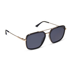 JORDAN - GOLD + ROYAL TEMPLE TIPS + MIDNIGHT + POLARIZED SUNGLASSES