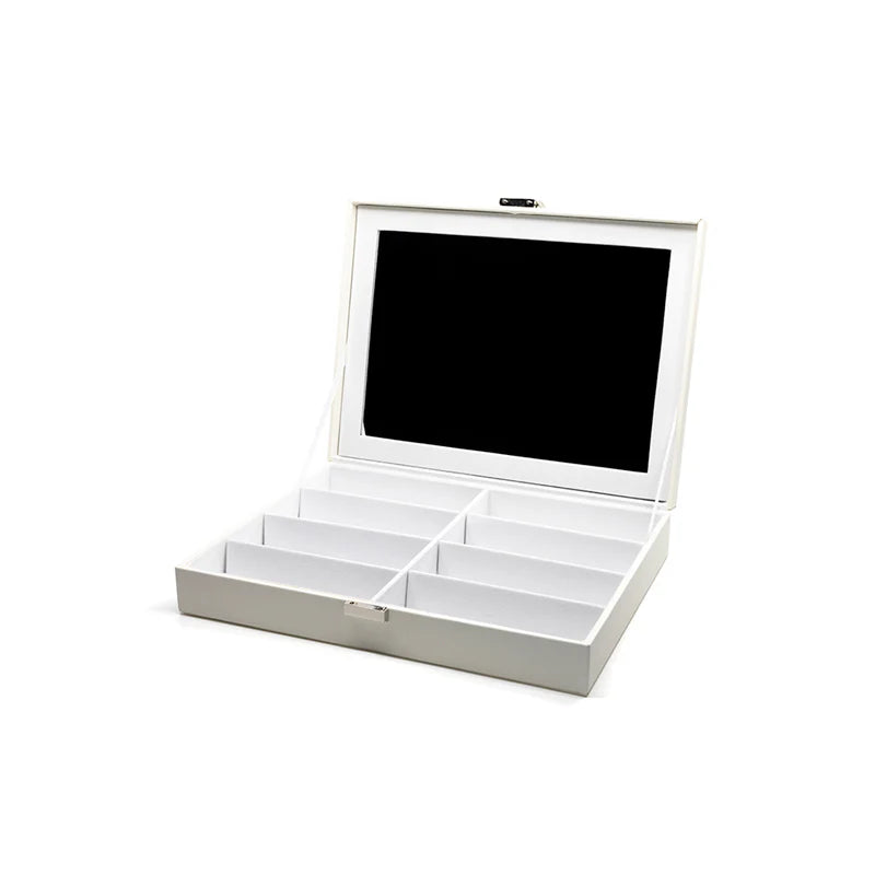 VANITY CASE - 8 PAIR + WHITE