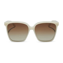 NAOMI - MERINGUE + BROWN GRADIENT + POLARIZED SUNGLASSES