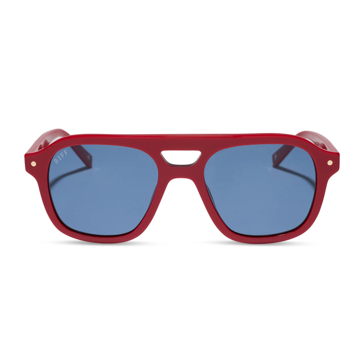THE COAST - RED + NAVY BLUE SUNGLASSES