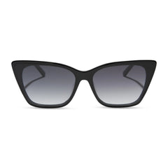 ALINA - BLACK + GREY GRADIENT SUNGLASSES