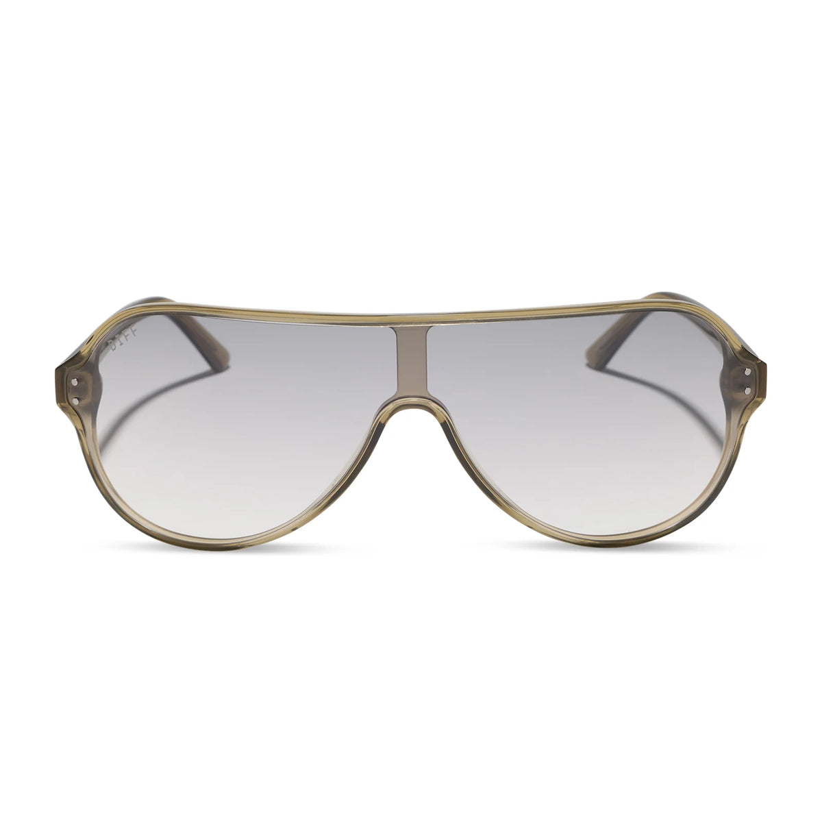 THE DOWNTOWN - OLIVE CRYSTAL + SILVER FLASH + SUNGLASSES