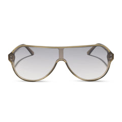 THE DOWNTOWN - OLIVE CRYSTAL + SILVER FLASH + SUNGLASSES