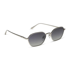 KENNEDY - SILVER + GREY GRADIENT + POLARIZED SUNGLASSES