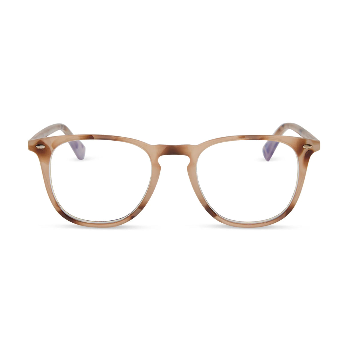 GRIFFIN - CREAM TORTOISE + BLUE LIGHT READERS