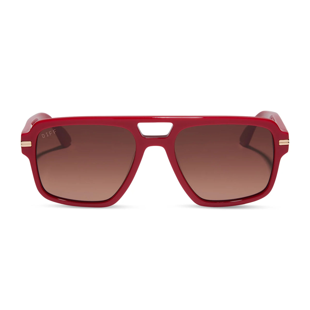 JULIEN NAVIGATOR - ROUGE VOGUE + WARM BROWN GRADIENT SUNGLASSES