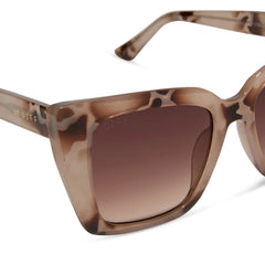 KARLIE - CREAM TORTOISE + BROWN GRADIENT SUNGLASSES