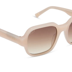 LOLA - MILKY BLUSH + BROWN GRADIENT SUNGLASSES
