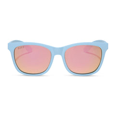 STORM - MATTE BABY BLUE + SHERBET RAINBOW MIRROR + POLARIZED SUNGLASSES