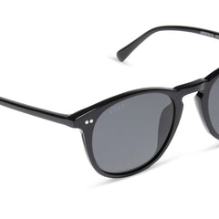 JAXSON XL - BLACK + GREY POLARIZED SUNGLASSES