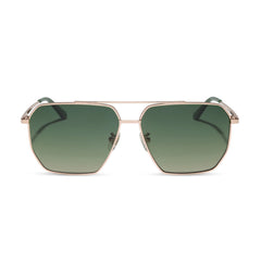 BERKELY - CHAMPAGNE GOLD + ALOE GREEN GRADIENT + POLARIZED SUNGLASSES
