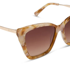 BECKY II - GILDED TORTOISE + BROWN GRADIENT SUNGLASSES
