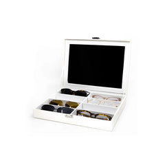 VANITY CASE - 8 PAIR + WHITE