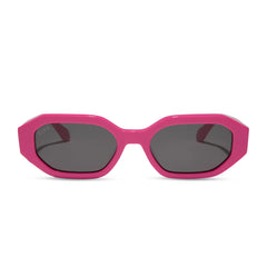 ALLEGRA - BRIGHT PINK + GREY SUNGLASSES