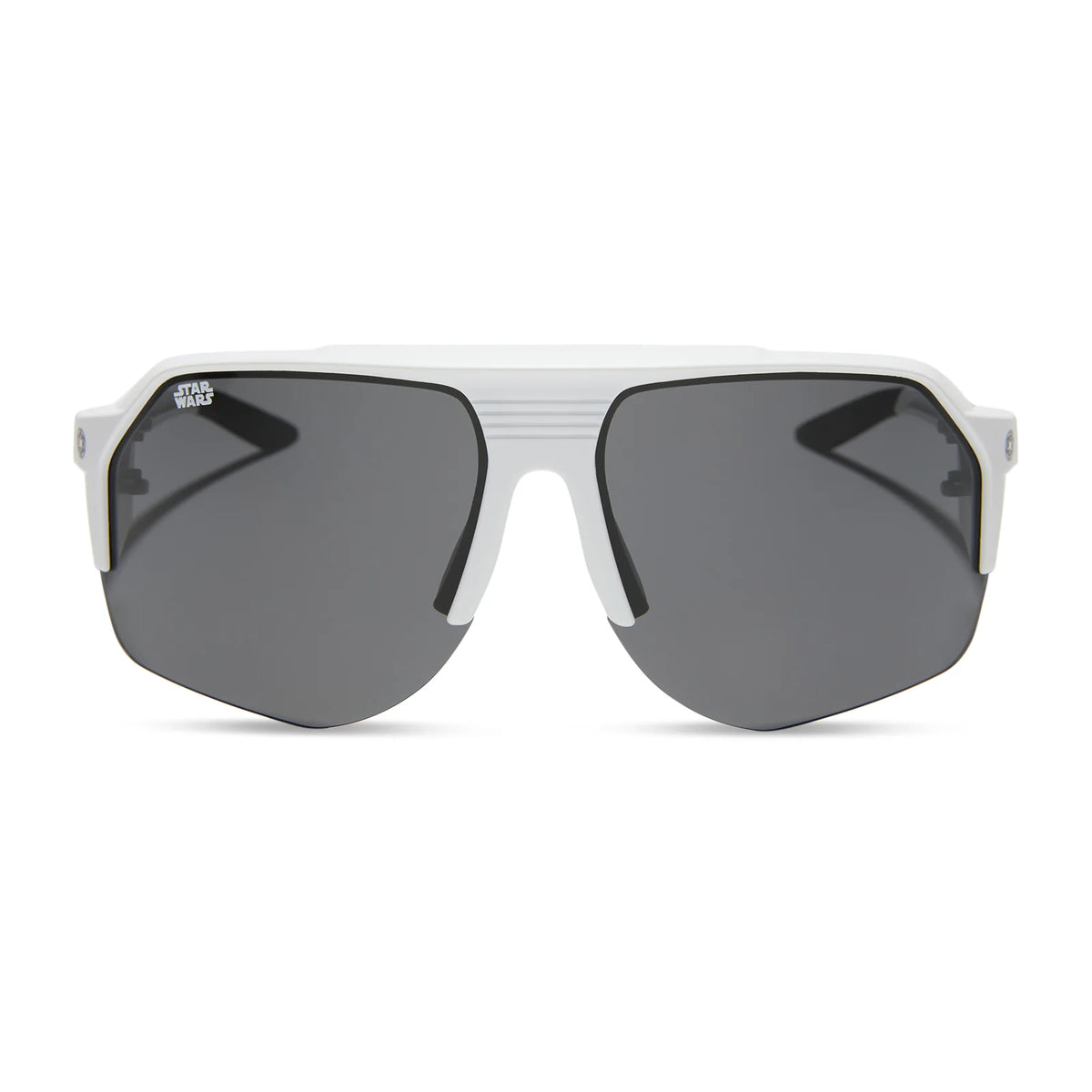 STORMTROOPER SPORT - GALACTIC WHITE + CATEGORY 3 POLARIZED DARK GREY SUNGLASSES