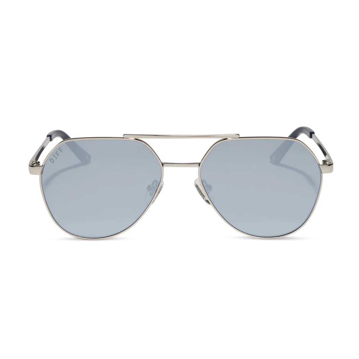 THE RESERVE - SILVER + SILVER MIRROR + POLARIZED SUNGLASSES