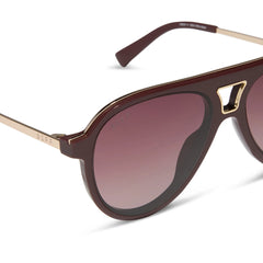 TOSCA III - RUGBY RED + BURGUNDY GRADIENT + POLARIZED SUNGLASSES