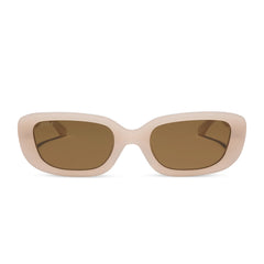 DAPHNE II - MILKY BLUSH + BROWN + POLARIZED SUNGLASSES
