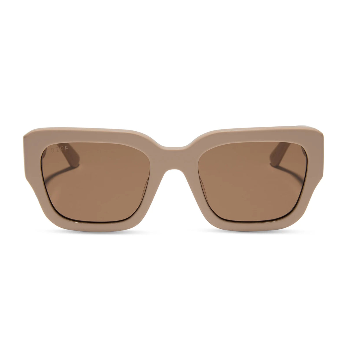 LOREN - ALMOND + BROWN SUNGLASSES