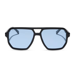 CAMERON - BLACK + LIGHT BLUE TINT SUNGLASSES