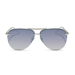 TAHOE - SILVER + SLATE GRADIENT FLASH + POLARIZED SUNGLASSES