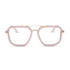 JORDAN - POWDER PINK + GOLD + GLASSES