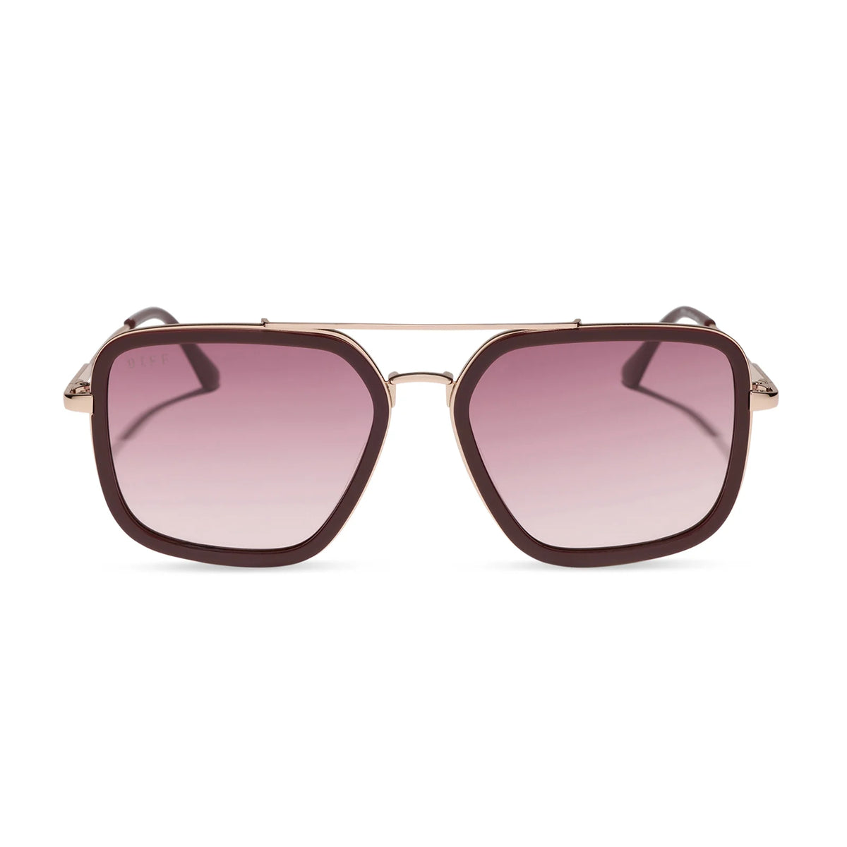 JORDAN - RUGBY RED + BURGUNDY GRADIENT SUNGLASSES