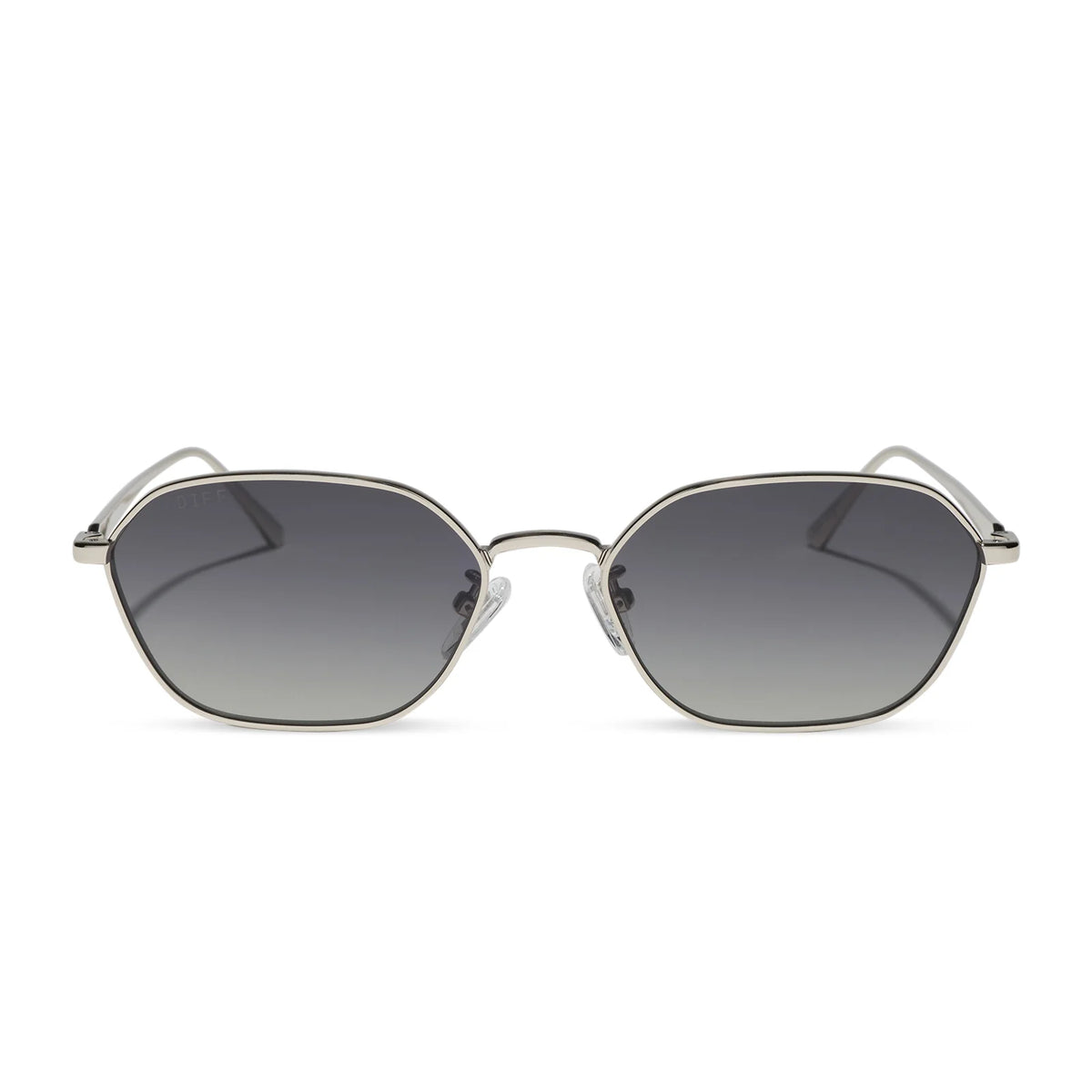 KENNEDY - SILVER + GREY GRADIENT + POLARIZED SUNGLASSES