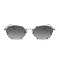 KENNEDY - SILVER + GREY GRADIENT + POLARIZED SUNGLASSES