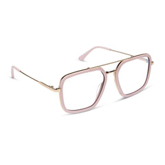 JORDAN - POWDER PINK + GOLD + GLASSES