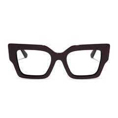 GENERAL LEIA™ - REGAL AUBERGINE CRYSTAL + GLASSES