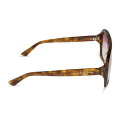 PAULINE - HONEY TORTOISE + ROSE GRADIENT SUNGLASSES