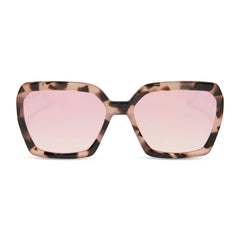 SLOANE - HIMALAYAN TORTOISE + TAUPE MIRROR SUNGLASSES