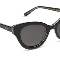 ANDY - BLACK + GREY + POLARIZED SUNGLASSES
