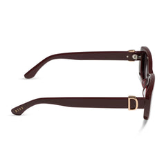 DAPHNE - RUGBY RED + GREY + POLARIZED SUNGLASSES