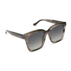 MEREDITH - SMOKE MARBLE + GREY GRADIENT + POLARIZED SUNGLASSES