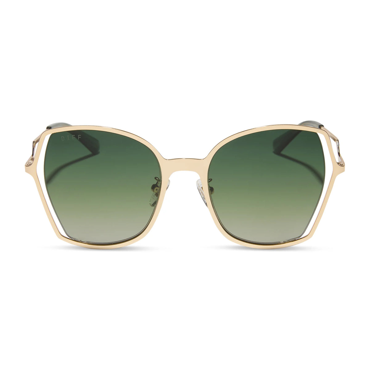 DONNA III - GOLD + COOL MATCHA GRADIENT + POLARIZED SUNGLASSES