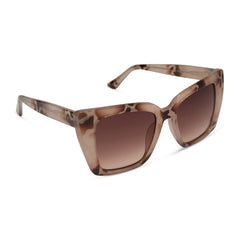 KARLIE - CREAM TORTOISE + BROWN GRADIENT SUNGLASSES