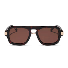 NAOMI - CEDAR TORTOISE + BROWN SUNGLASSES