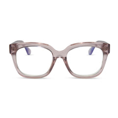 AVA - LIGHT PINK CRYSTAL + BLUE LIGHT READERS