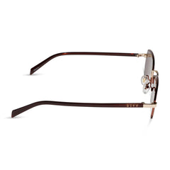 TRINITY - BROWN + GOLD + BROWN CRYSTAL TEMPLES + BROWN SUNGLASSES