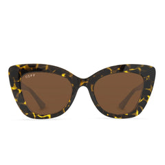 MELODY - DARK TORTOISE + BROWN SUNGLASSES