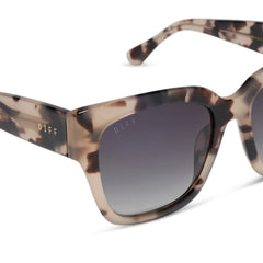 BELLA II - CREAM TORTOISE + GREY GRADIENT SUNGLASSES