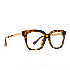 BELLA XS - AMBER TORTOISE + GLASSES