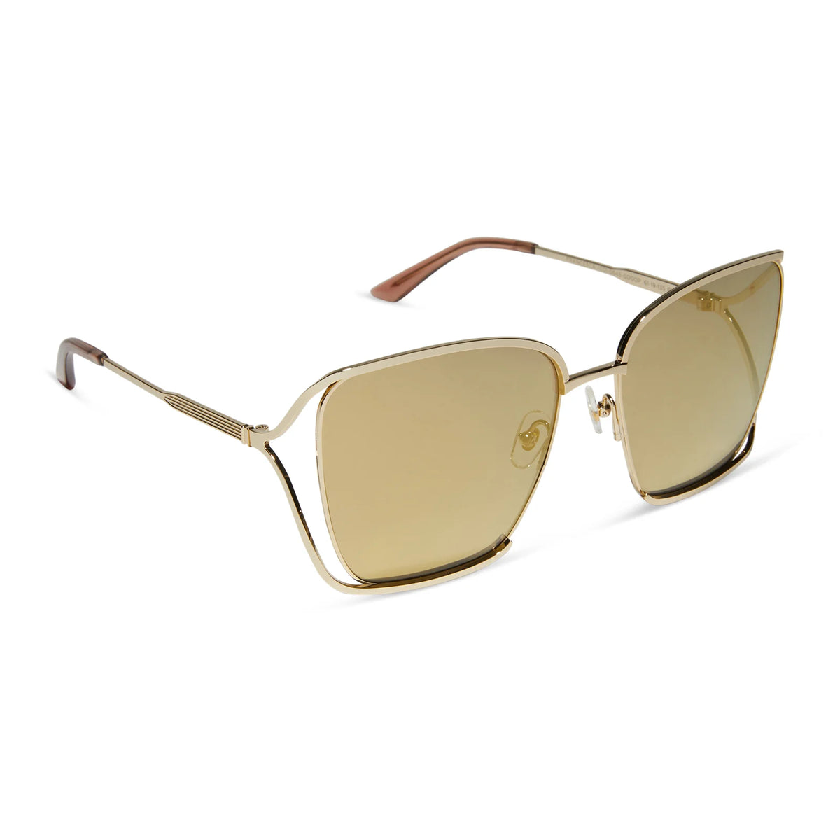 FRANCESCA - GOLD + CAFÉ OLE + GOLD FLASH POLARIZED SUNGLASSES