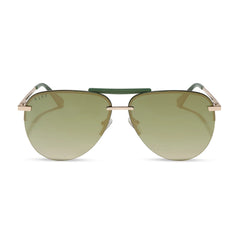 TAHOE - GOLD + ALOE GREEN GRADIENT + LIGHT GOLD FLASH + POLARIZED SUNGLASSES