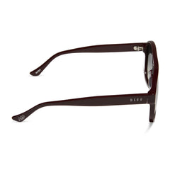 NASH - BURGUNDY + GREY GRADIENT SUNGLASSES