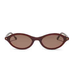 THE CITY - RICH BROWN CRYSTAL + BROWN + SUNGLASSES