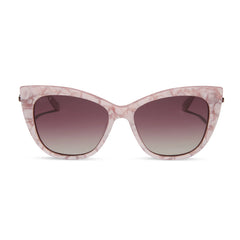 UMBRIDGE™ - PINK MOTHER OF PEARL + WINE GRADIENT HEX SUNGLASSES